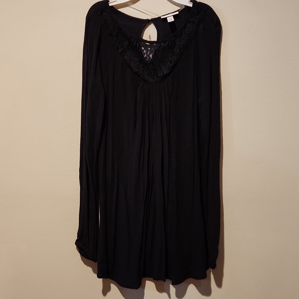 ❤ NWT! LIZ LANGE LONG SLEEVE LACE TRIM MATERNITY TOP, XS MATERNITY